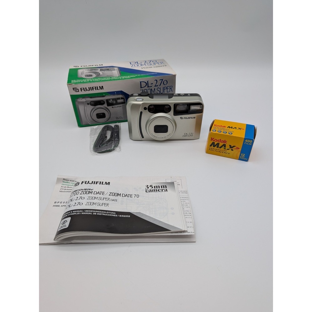 Fujifilm DL-270 Zoom Super 35mm Film Camera 35-70mm Lens Auto Focus Tested